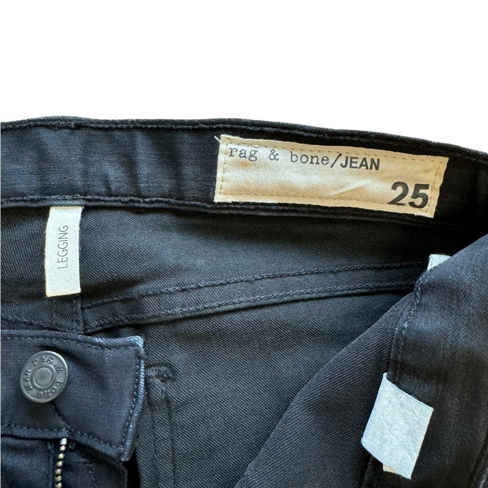 Rag & Bone‎ The Legging Winter Casual Mid Rise Chic Skinny Jean in Midnight - Picture 9 of 13